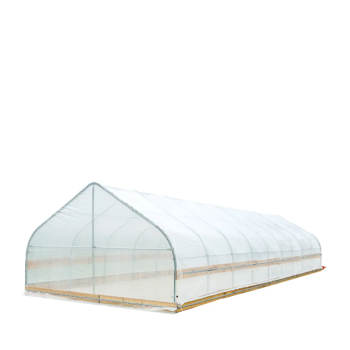 12' x 40' Tunnel Greenhouse Grow Tent w/6 Mil Clear EVA Plastic Film, Cold Frame, Hand Crank Roll-Up Sides, Peak Ceiling Roof, TMG-GH1240 - Image 7