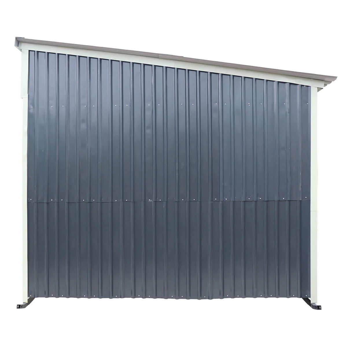 12' x 20' Horse Run-In Shed with Portable Skid Mount and Wide Front Opening for Livestock Shelter, Bolts & Nuts Assembling TMG-MSK1220 - Image 15