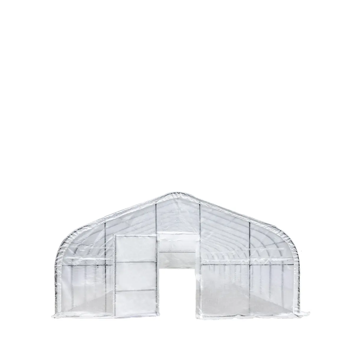 20' x 60' Tunnel Greenhouse Grow Tent w/12 Mil Ripstop Leno Mesh Cover, Cold Frame, Roll-up Windows, Peak Ceiling Roof, TMG-GH2060 - Image 2