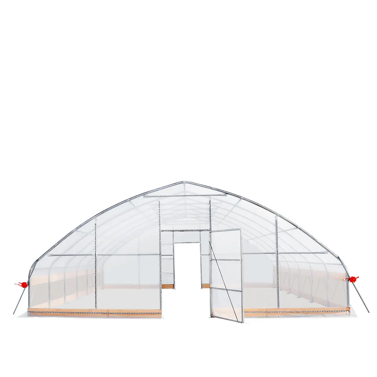 25' x 25' Tunnel Greenhouse Grow Tent w/6 Mil Clear EVA Plastic Film, Cold Frame, Hand Crank Roll-Up Sides, Peak Ceiling Roof, TMG-GH2525-V2(Previously GH2525) - Image 8