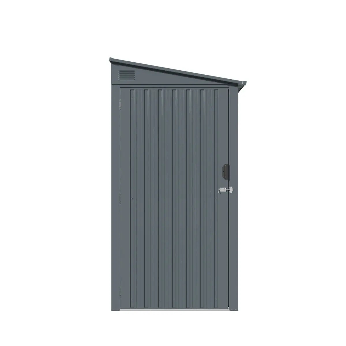 3' x 6' Galvanized Metal Pent Shed, 29 GA Corrugated Metal, 75" Upper edge, TMG-MS0306 - Image 8