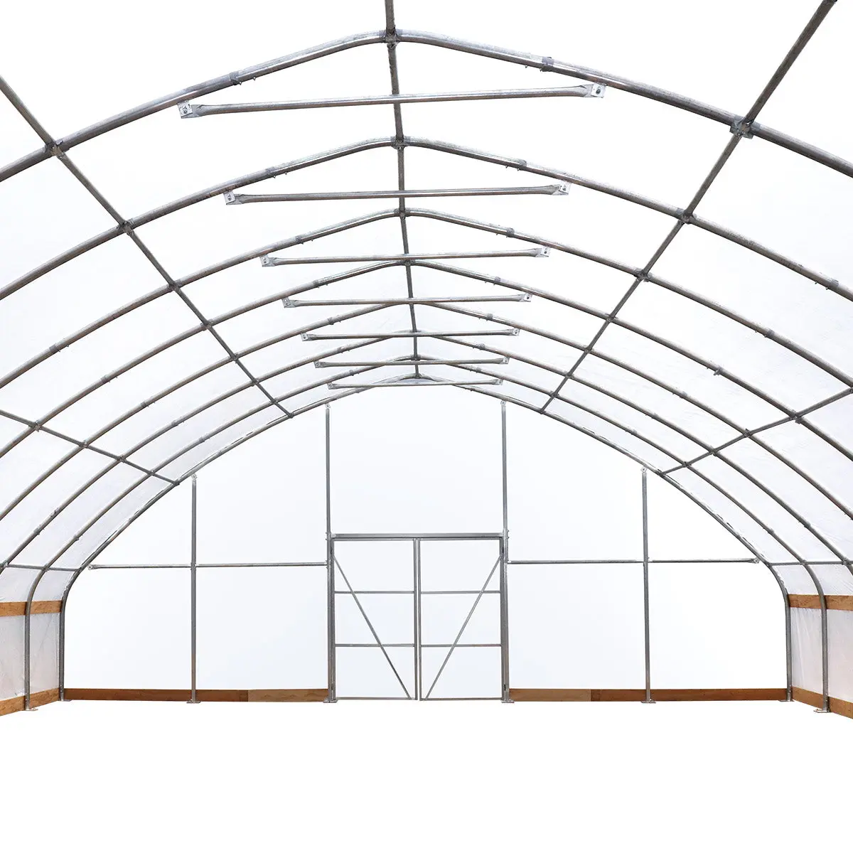 30' x 80' Tunnel Greenhouse Grow Tent w/6 Mil Clear EVA Plastic Film, Cold Frame, Hand Crank Roll-Up Sides, Peak Ceiling Roof, TMG-GH3080 - Image 21