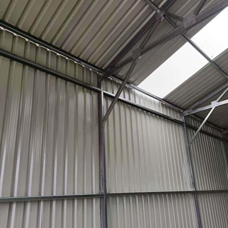 30' x 30' Metal Garage Shed – Steel Building with 11' Clearance High Front Doors, Side Entry Door, 16 GA Steel Structure TMG-MS3030 - Image 5