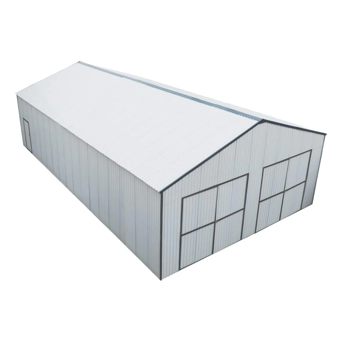 30' x 50' Metal Garage Shed – Steel Building with 11' Clearance High Front Doors, Side Entry Door, 16 GA Steel Structure TMG-MS3050 - Image 14