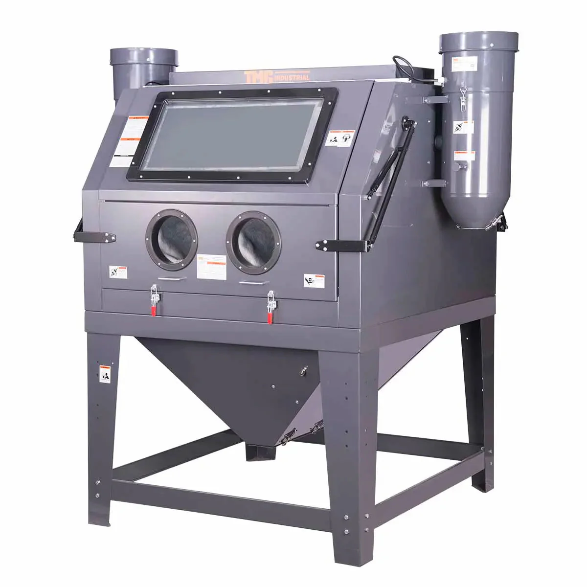 320 Gallon/1200L Commercial Cabinet Sandblaster, Dual Station Back to Back, Vacuum System, Oversized Window TMG-ABC120