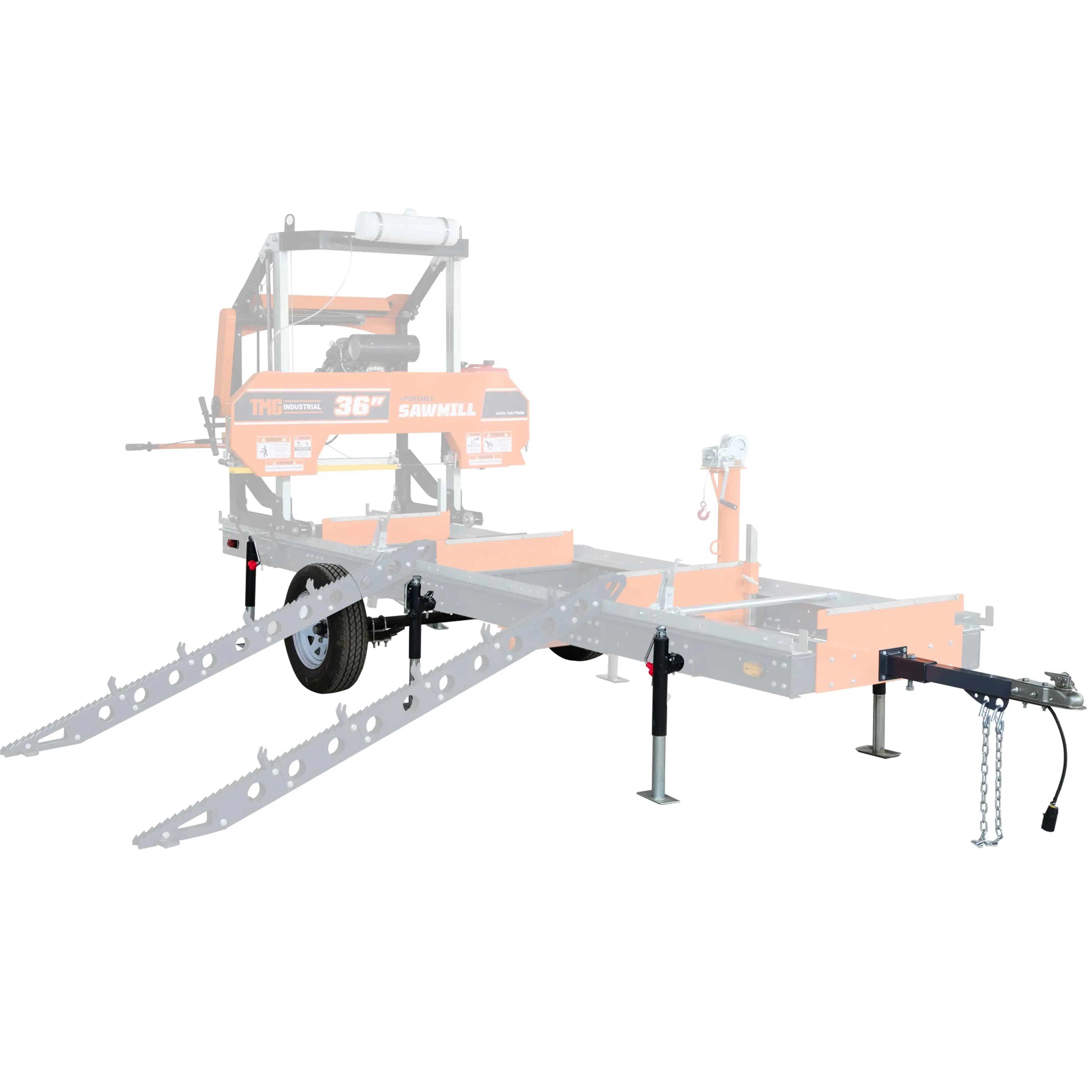 Mobility Package for TMG-PSM36, 2" Hitch Coupler, 14" Wheels, TMG-PSM36-MJACK