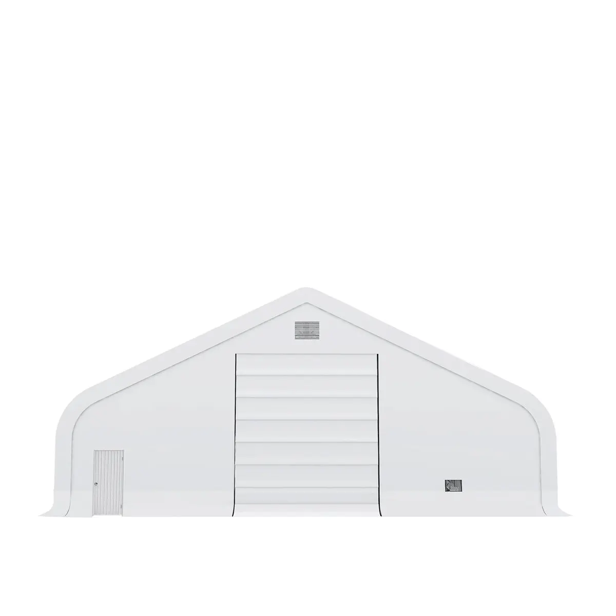 TMG Heavy Series™ 50' x 100' Dual Truss Storage Shelter with Heavy Duty 32 oz PVC Cover & Drive Through Doors, TMG-DT50100-PRO - Image 6