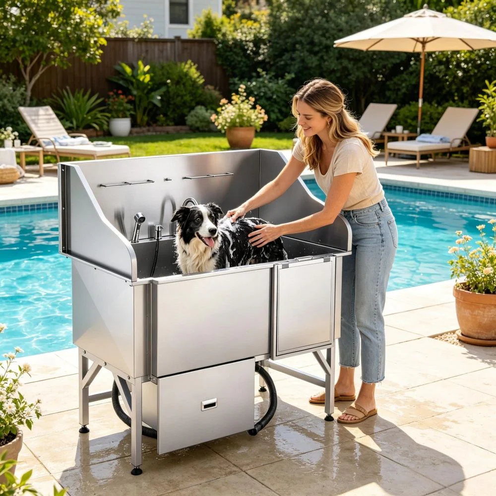 Stainless Steel Dog Washing Station - Image 6