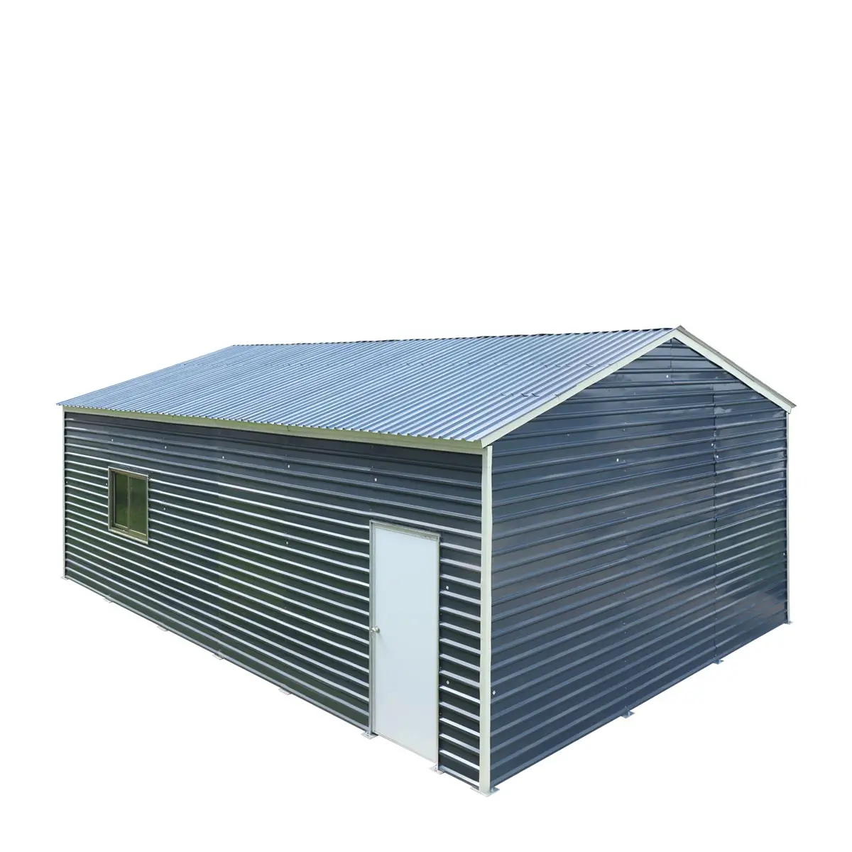 20' x 30' Metal Garage Shed, 9' High Double Front Doors, 13' Peak, 600 Sq-Ft TMG-MS2030 - Image 23