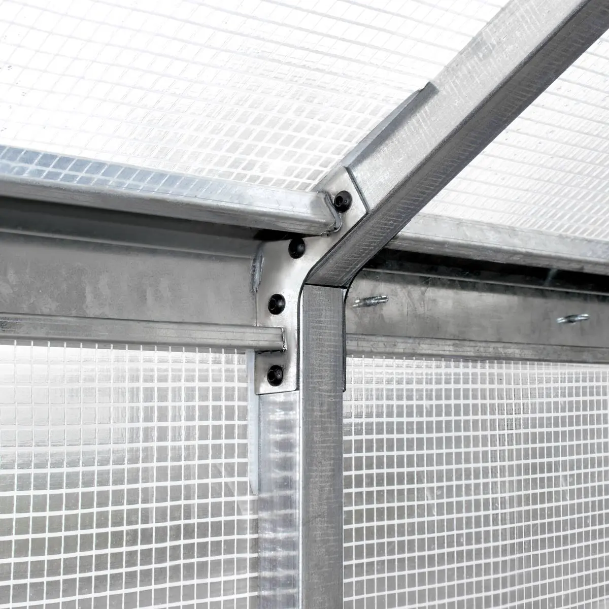 8' x 13' Greenhouse Grow Tent w/20 Mil Ripstop Leno Mesh PVC Cover, Galvanized Steel Frame, Roll-up Windows, TMG-GH813 - Image 11