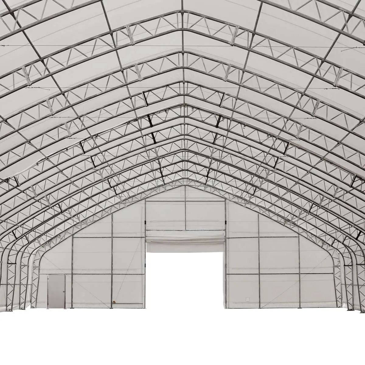 TMG Heavy Series™ 70' x 120' Dual Truss Storage Shelter with Heavy Duty 32 oz PVC Cover & Drive Through Doors, TMG-DT70120-PRO - Image 13