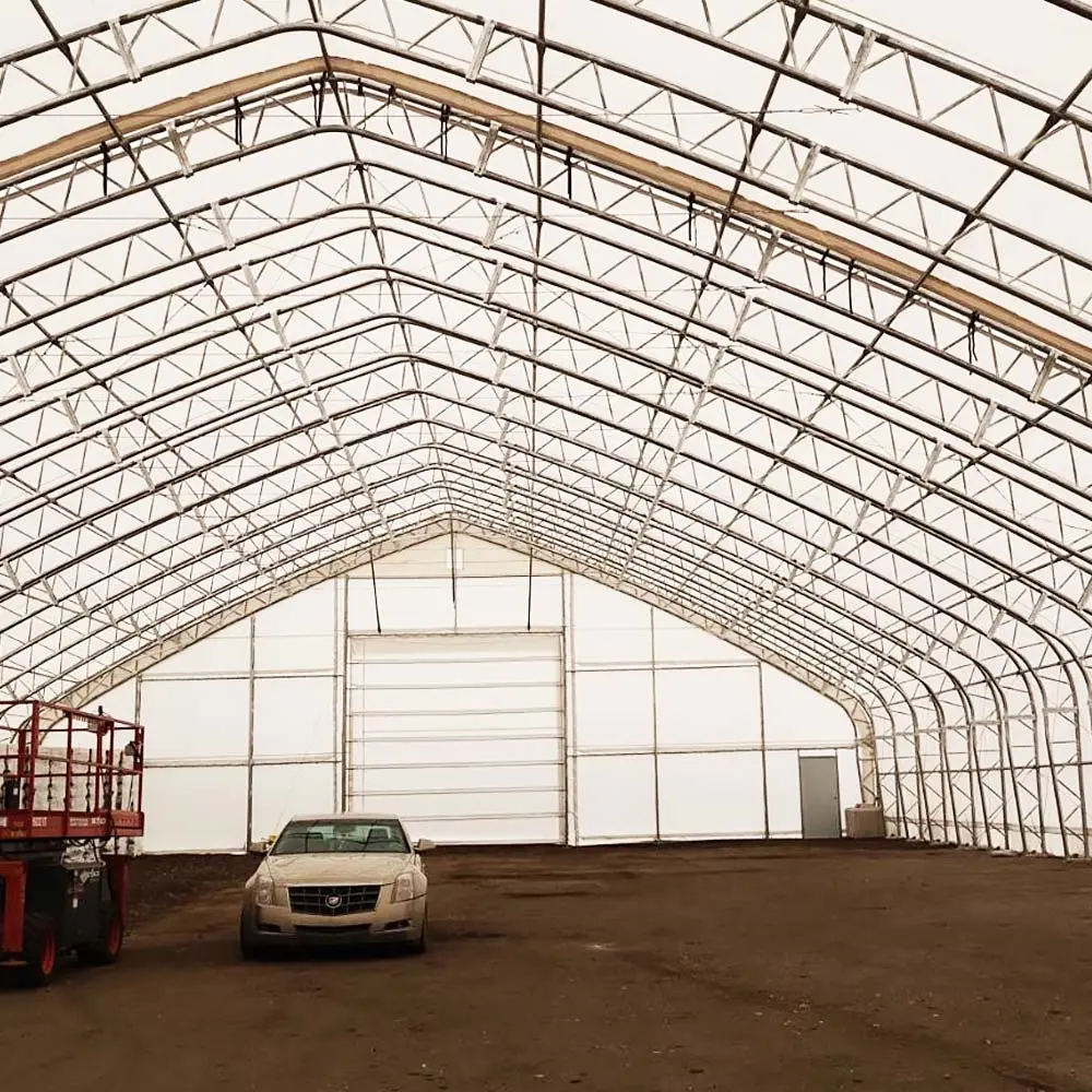 TMG Heavy Series™ 70' x 120' Dual Truss Storage Shelter with Heavy Duty 32 oz PVC Cover & Drive Through Doors, TMG-DT70120-PRO - Image 3