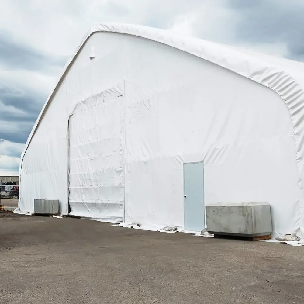TMG Heavy Series™ 70' x 120' Dual Truss Storage Shelter with Heavy Duty 32 oz PVC Cover & Drive Through Doors, TMG-DT70120-PRO - Image 6