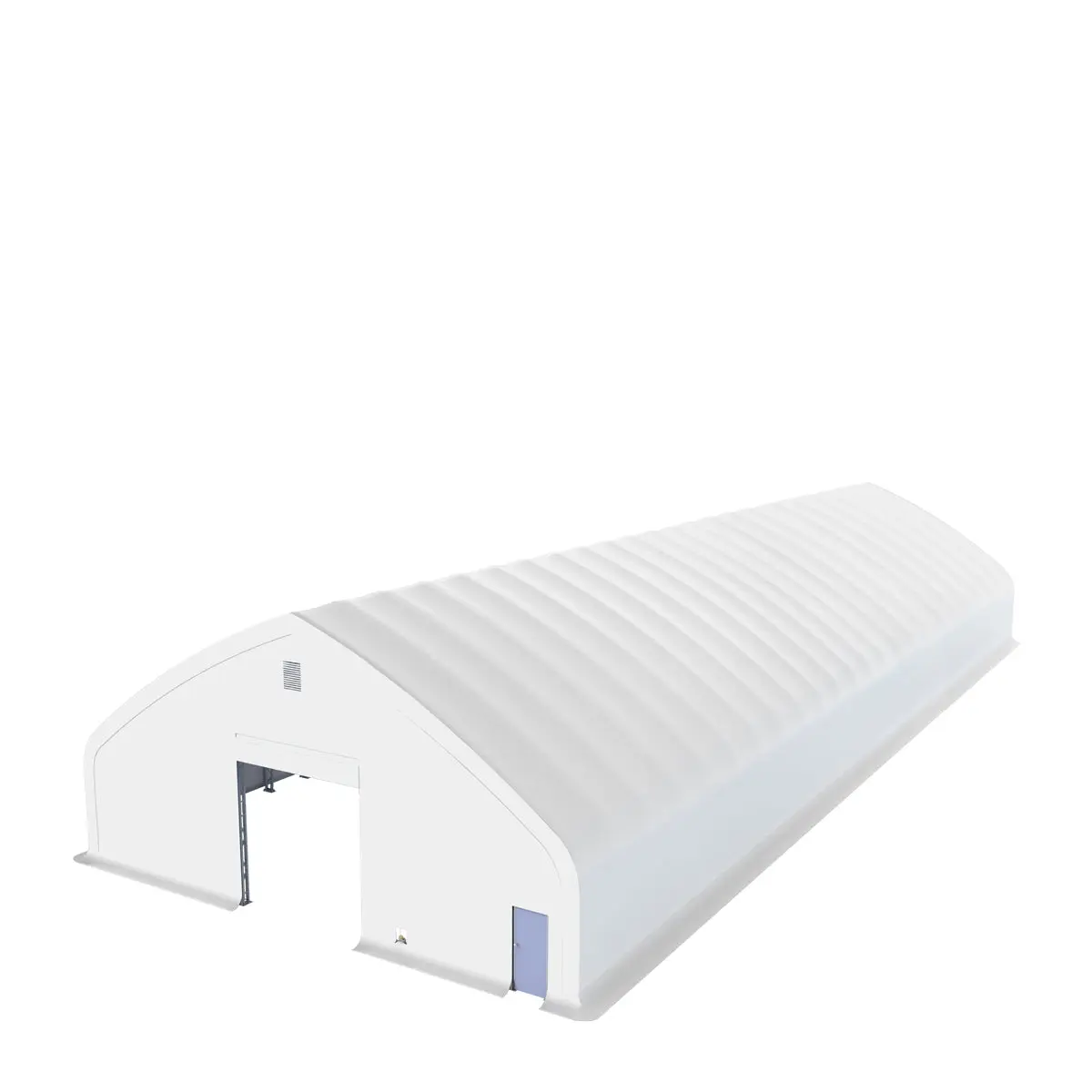 TMG Heavy Series™ 70' x 150' Dual Truss Storage Shelter with Heavy Duty 32 oz PVC Cover & Drive Through Doors, TMG-DT70150-PRO - Image 13