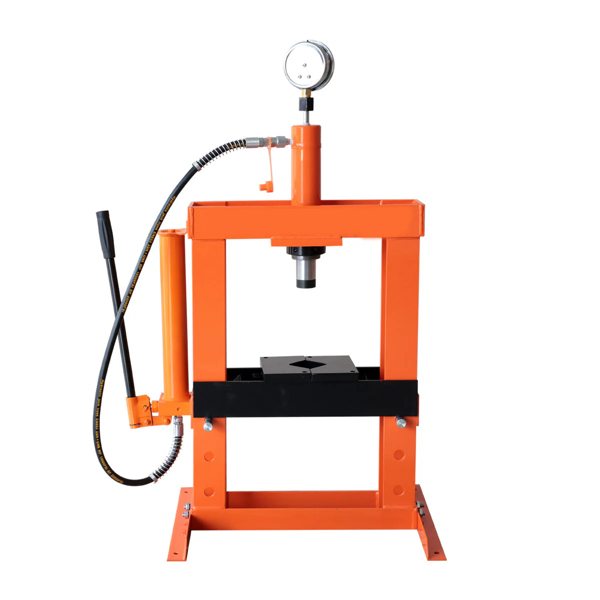 10 Ton Capacity Hydraulic Shop Press, Long Lever Manual Operation, 3 Bed Height Positions, TMG-ASP10 (Discontinued – No Longer Available) - Image 7