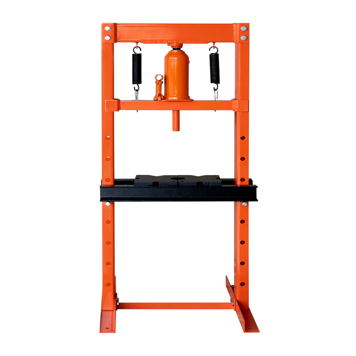 12 Ton Capacity Hydraulic Shop Press, H-Frame, Hand Crank Bottle Jack Pressing, 8 Bed Height Positions, TMG-ASP12 (Discontinued – No Longer Available) - Image 8