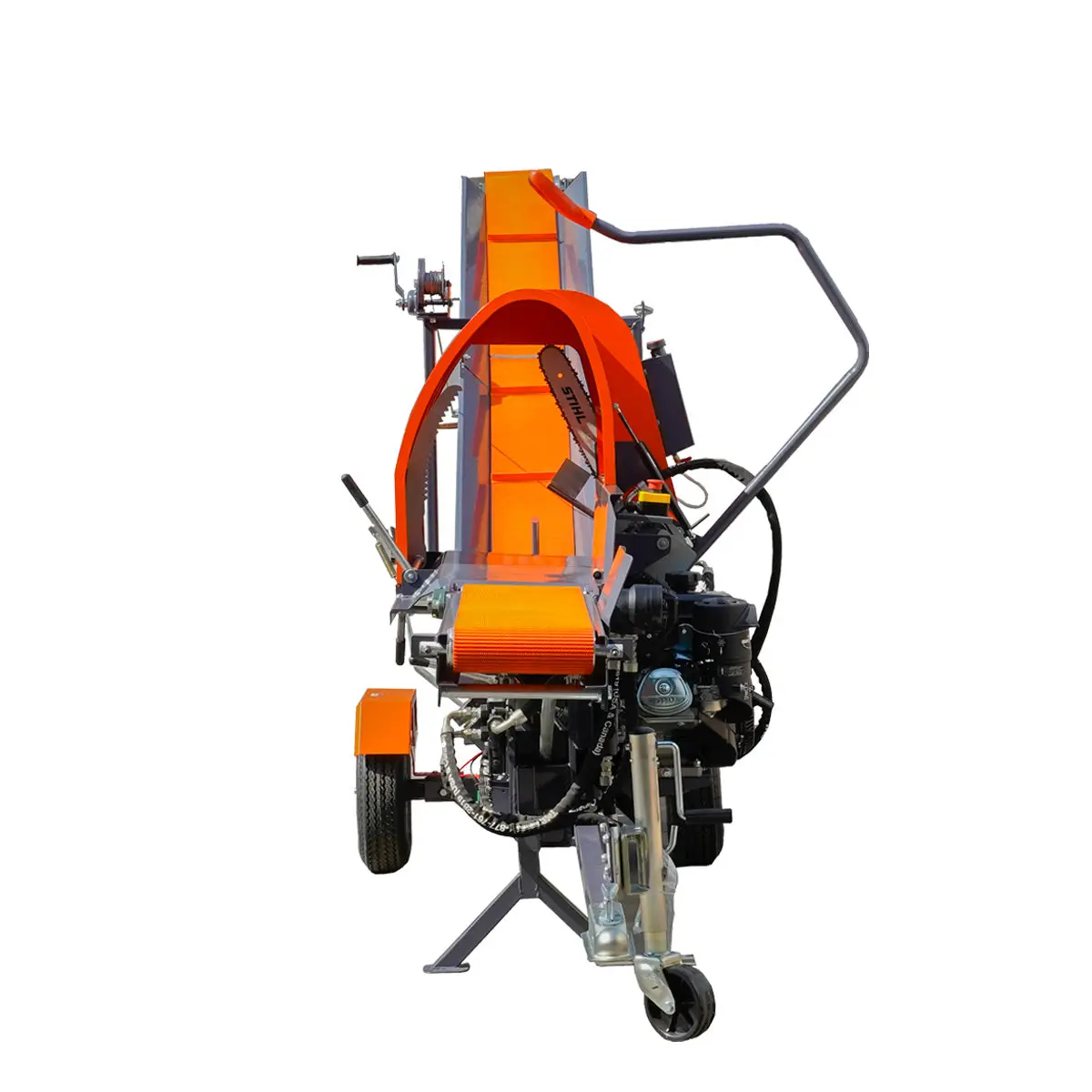 Firewood Log Splitter Processor Conveyor, 15" x 23" Log Capacity, 14 HP Kohler Engine, 18" STIHL Chainsaw, TMG-GLS20 - Image 2