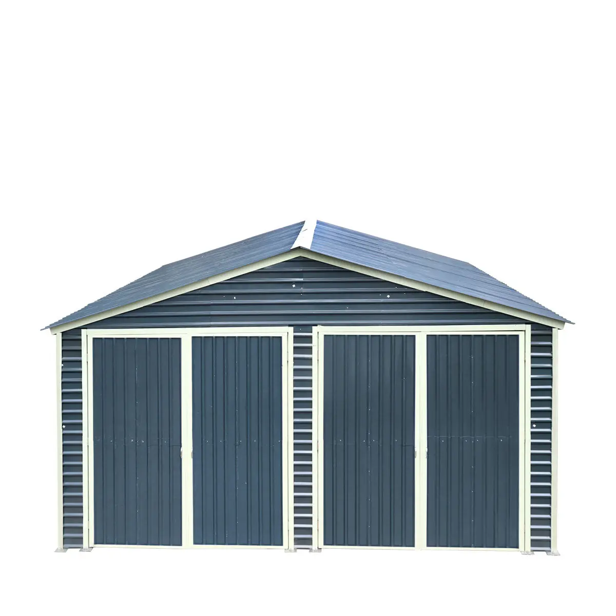20' x 20' Metal Garage Shed, 9' High Double Front Doors, 13' Peak, 400 Sq-Ft TMG-MS2020 - Image 17
