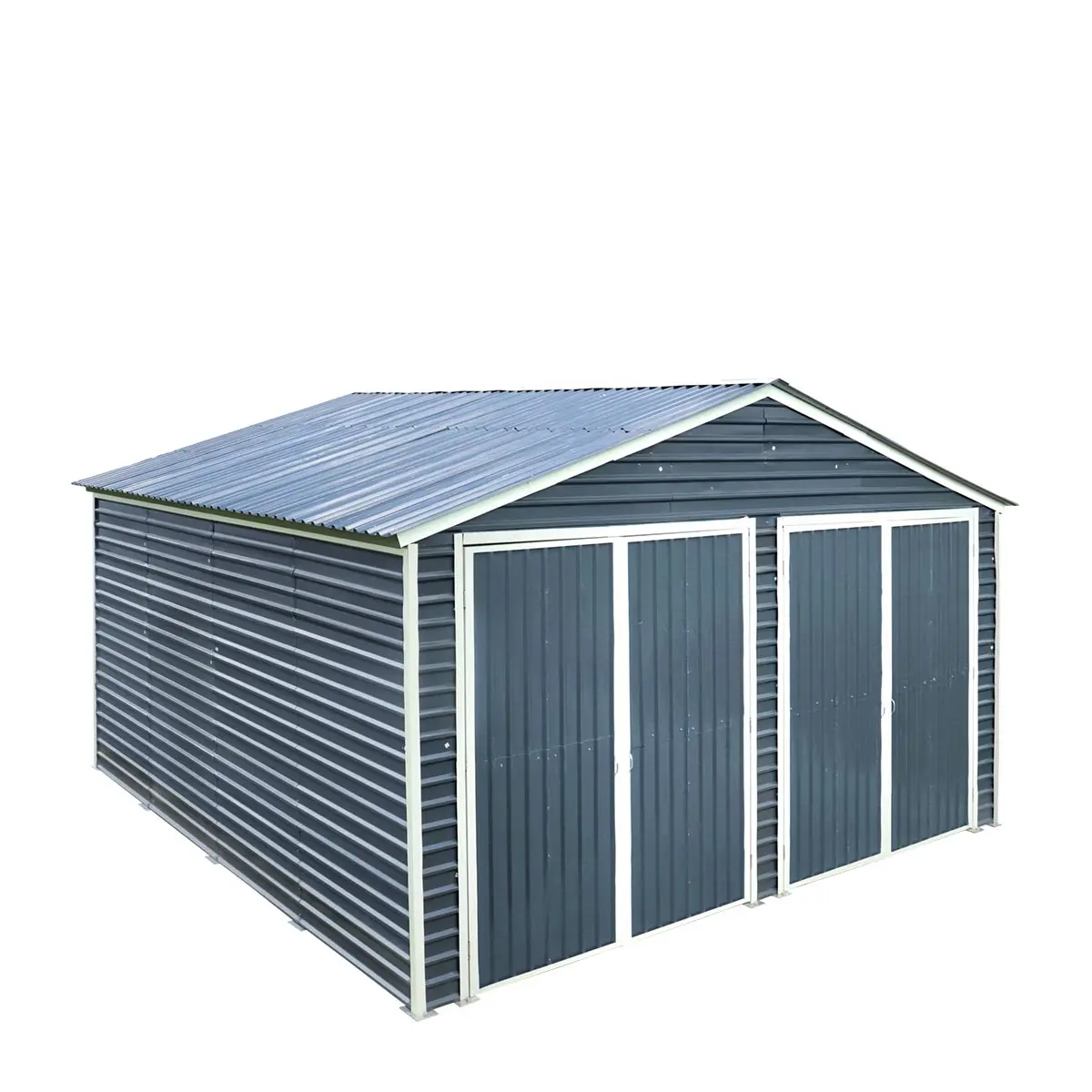 20' x 20' Metal Garage Shed, 9' High Double Front Doors, 13' Peak, 400 Sq-Ft TMG-MS2020 - Image 19