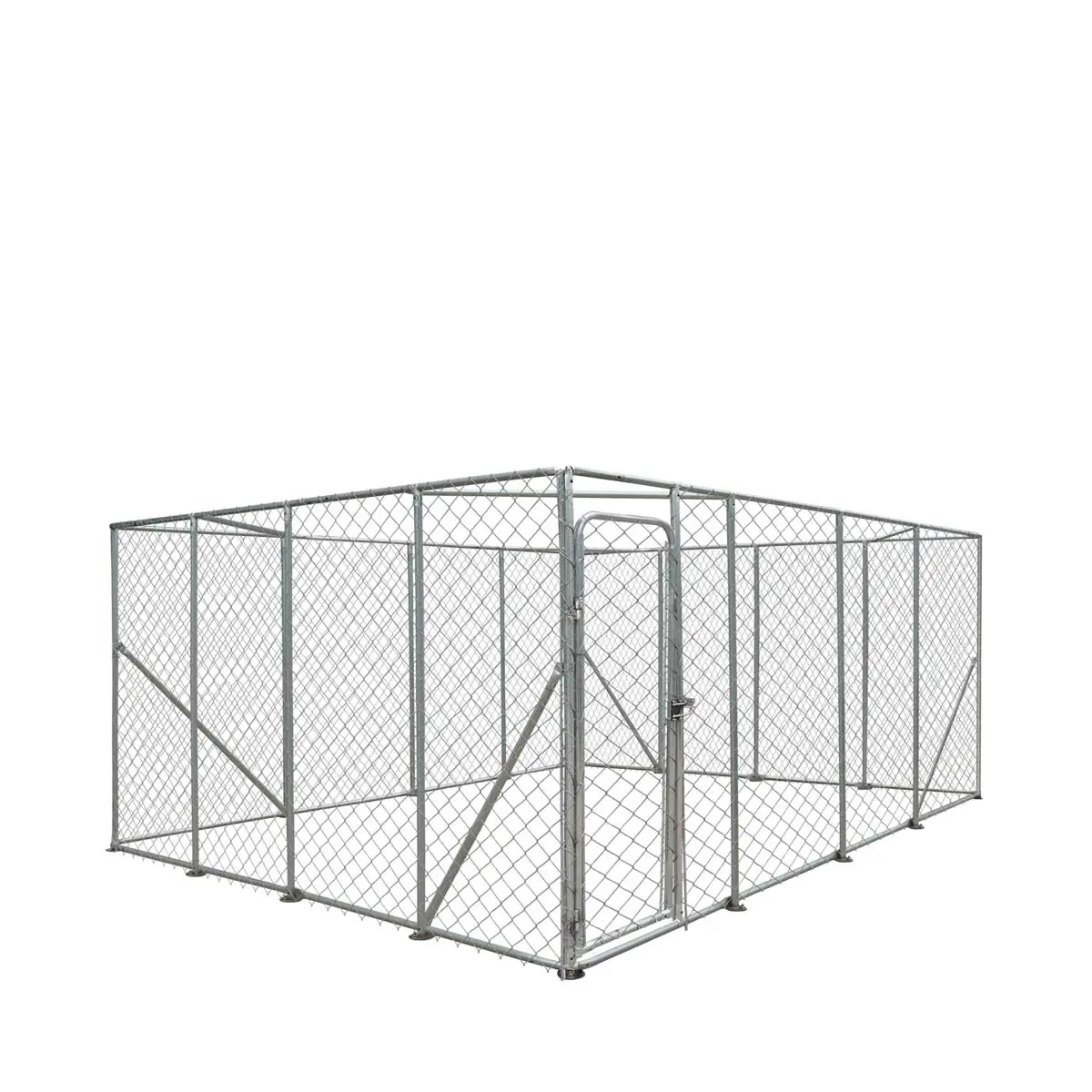 20' x 20' Outdoor Dog Kennel Playpen, Outdoor Dog Runner, Pet Exercise House, Lockable Gate, 6' Chain-Link Fence, TMG-DCP2020 - Image 2