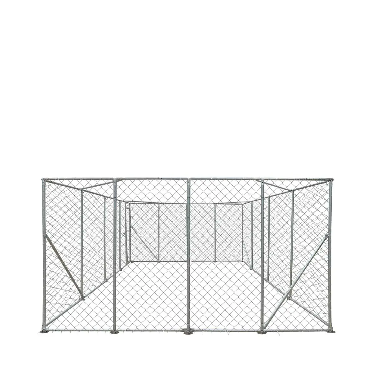 20' x 20' Outdoor Dog Kennel Playpen, Outdoor Dog Runner, Pet Exercise House, Lockable Gate, 6' Chain-Link Fence, TMG-DCP2020 - Image 6