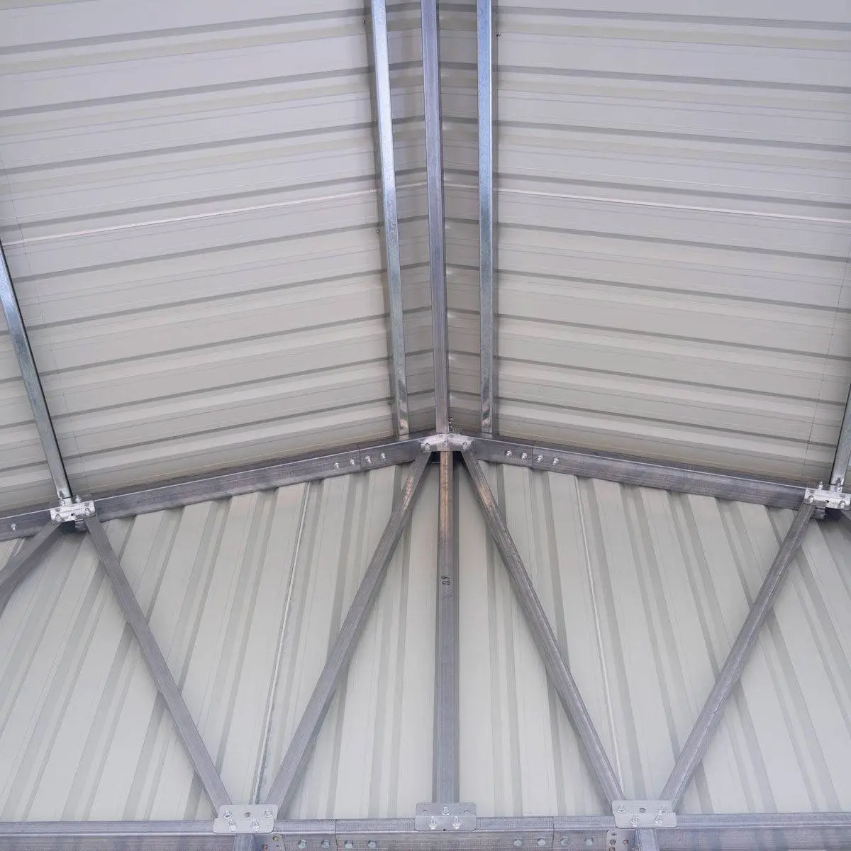 30' x 40' Metal Garage Shed, 11' High Double Front Doors, 17' Peak, 1260 Sq-Ft TMG-MS3040 - Image 14
