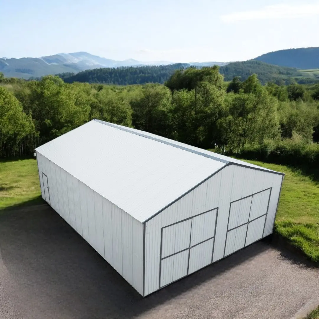 30' x 40' Metal Garage Shed, 11' High Double Front Doors, 17' Peak, 1260 Sq-Ft TMG-MS3040 - Image 3