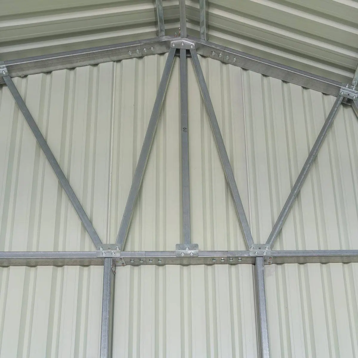 30' x 40' Metal Garage Shed, 11' High Double Front Doors, 17' Peak, 1260 Sq-Ft TMG-MS3040 - Image 7