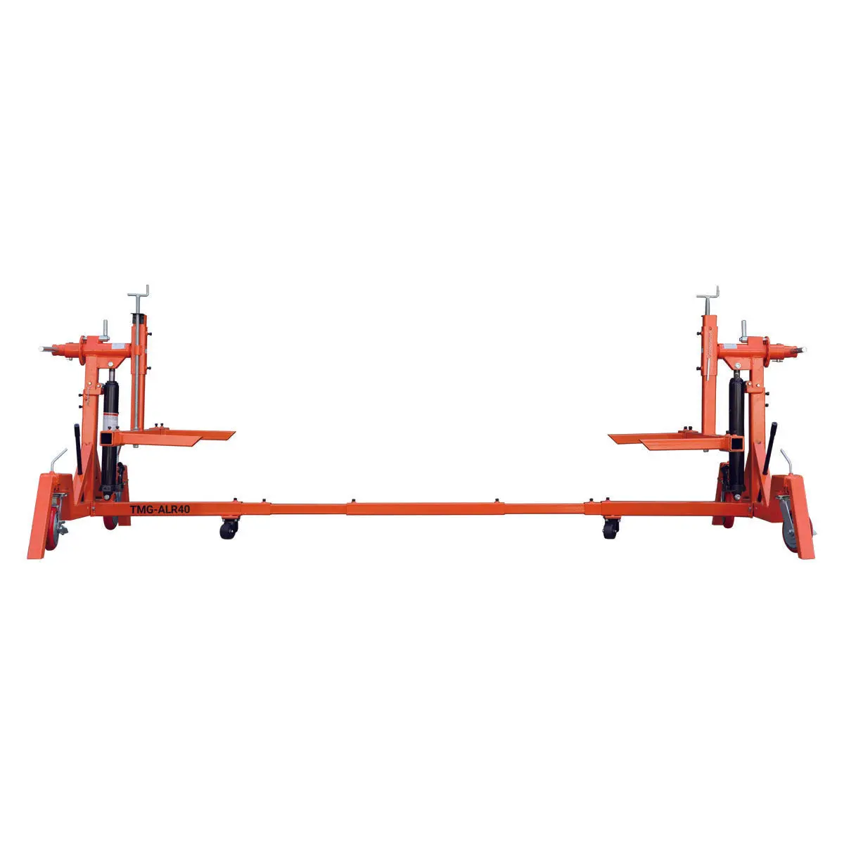4000 LB Car Automotive Rotisserie, Dual Hydraulic Cylinders, 8" Locking Casters, 22' Working Length, TMG-ALR40 - Image 3