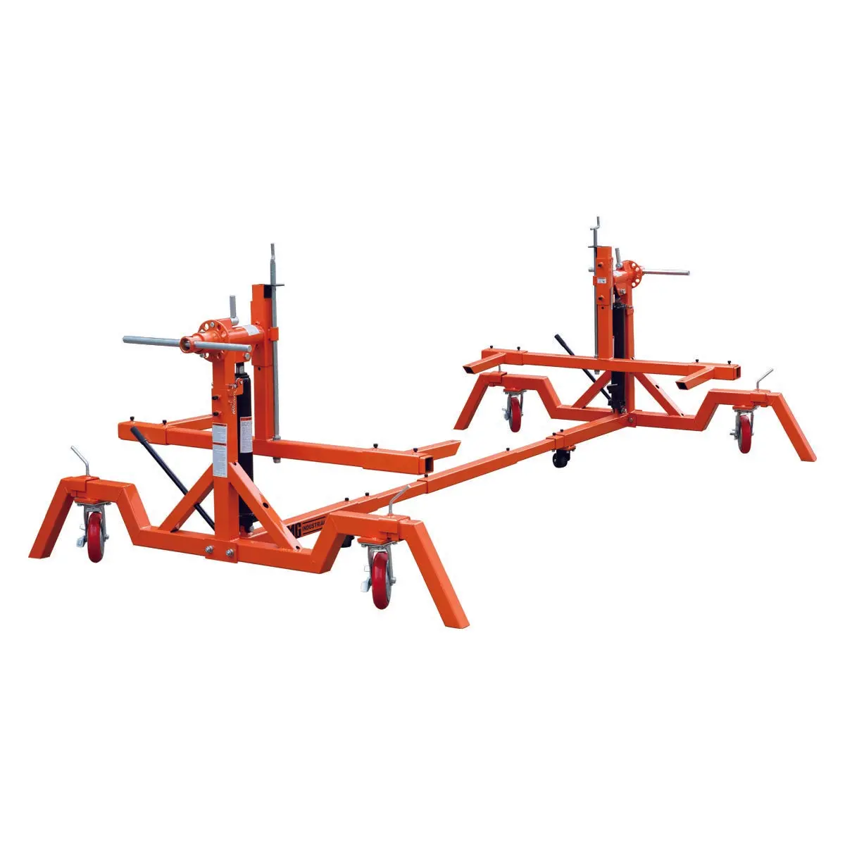 4000 LB Car Automotive Rotisserie, Dual Hydraulic Cylinders, 8" Locking Casters, 22' Working Length, TMG-ALR40 - Image 5