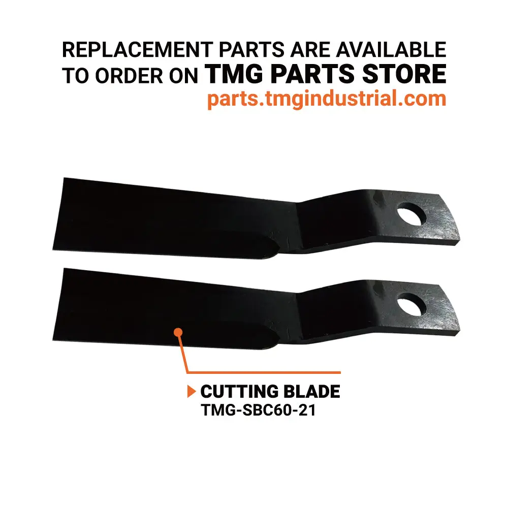 TMG Heavy Series™ 60" Extreme Duty Open Front Skid Steer Brush Cutter, 15-25 GPM, Universal Mount, TMG-SBC60 - Image 3