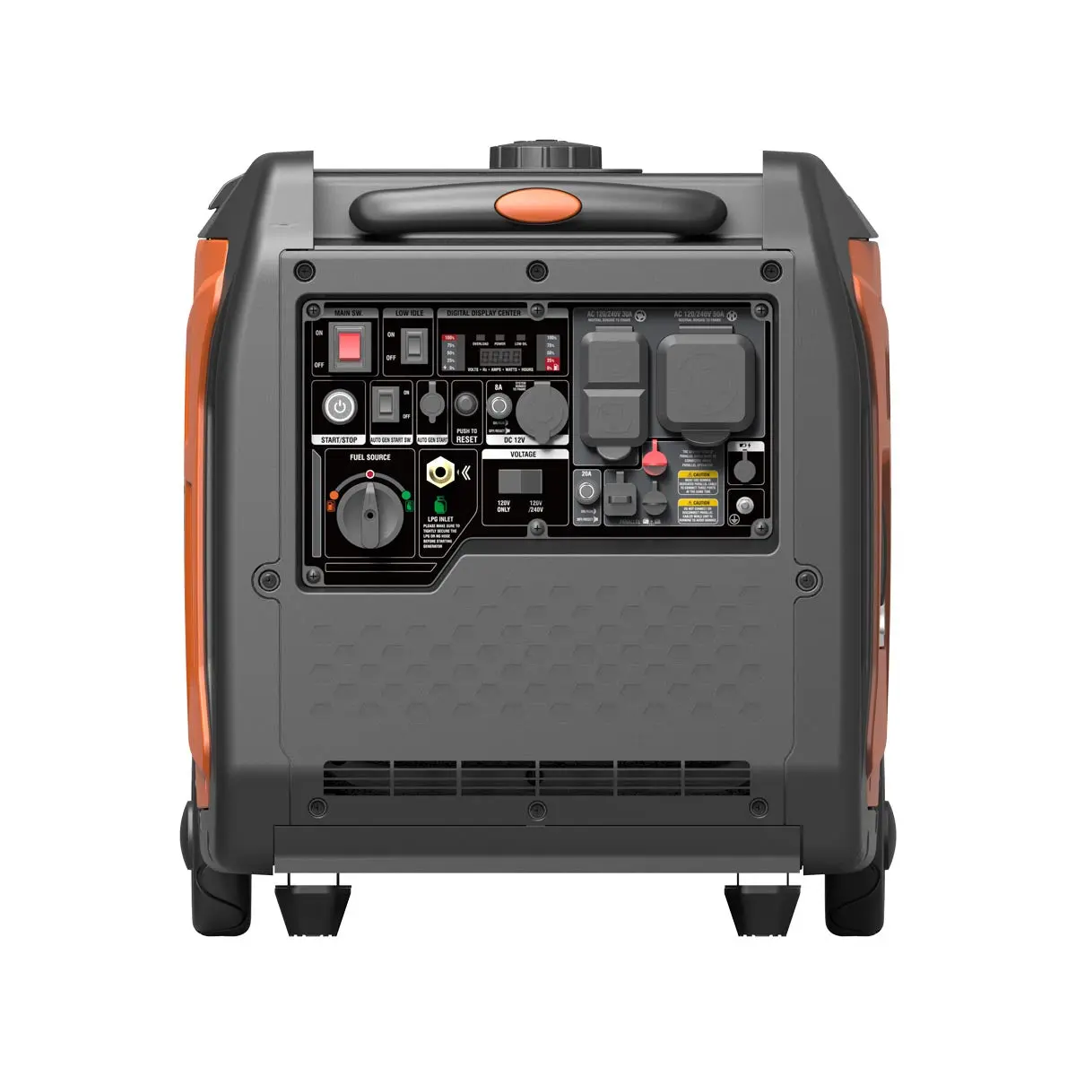 7250 Watt Digital Inverter Hybrid Portable Generator, Dual Fuel Capability (Gas/LPG), 6.5hrs 50% Load Run Time, CETL, ETL Certified For Canada/US, EPA Emissions Compliance, TMG-GDI70 - Image 8