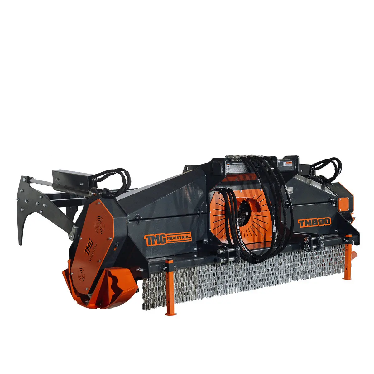 89" Forestry Brush Mulcher, Category 2 Hookup, Widia Cutting Teeth, 70-130 HP Tractors, 3-PTO Shaft Included, TMG-TMB90 - Image 8