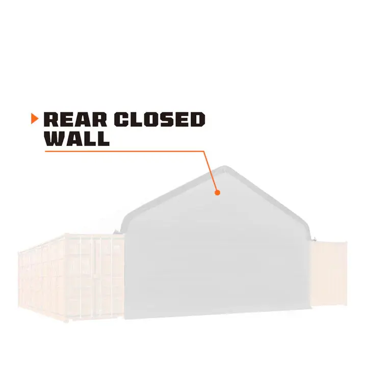 Back End Wall Kit (for 8'6" Standard Containers) for TMG-ST30 Series Container Shelters, TMG-ST30BW8V - Image 2