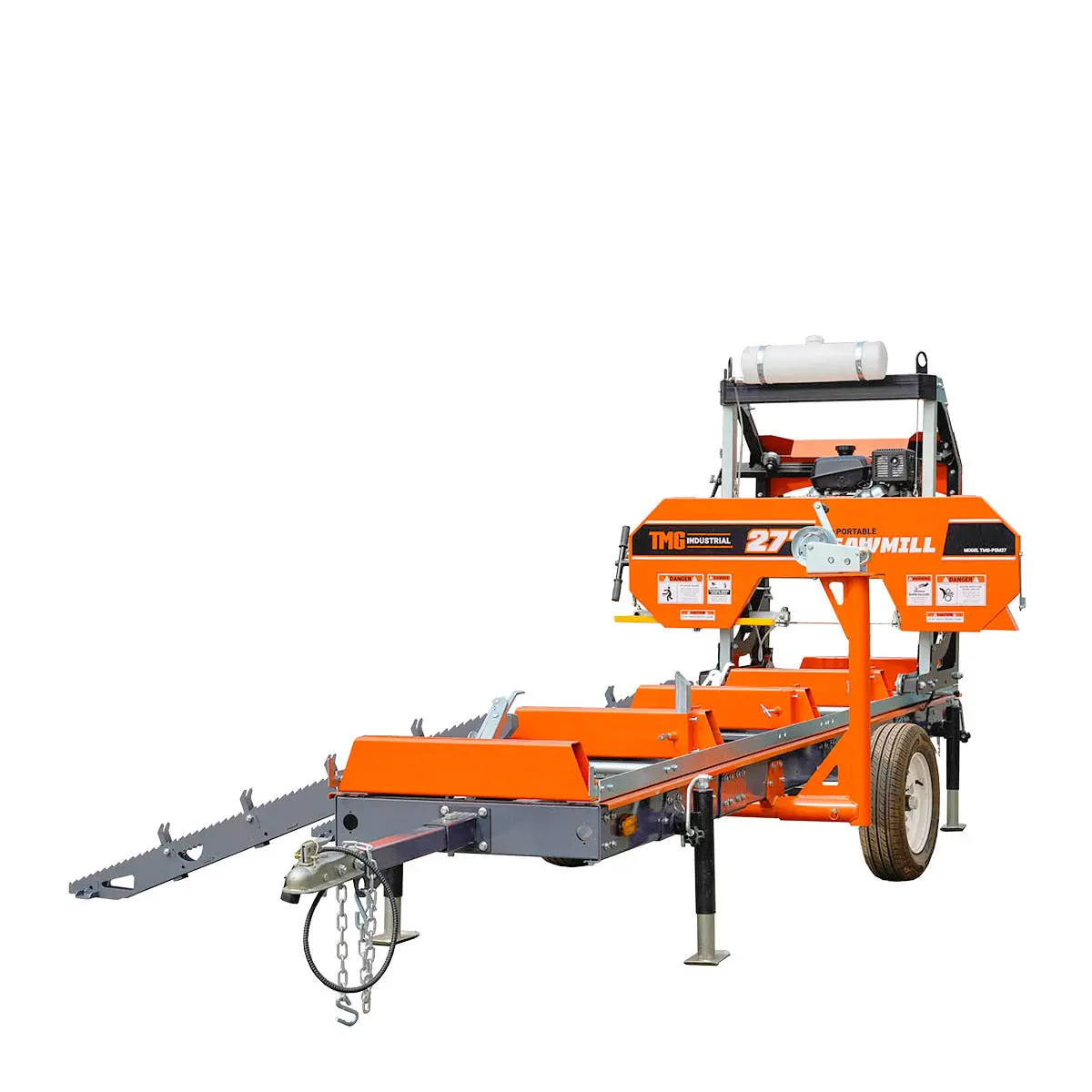 Log Loading Ramp Kit for Sawmill Trailer PSM27, Mast/Boom, 70" Ramp Length, 3800-lb Load Capacity, TMG-PSM27-Lramp - Image 3