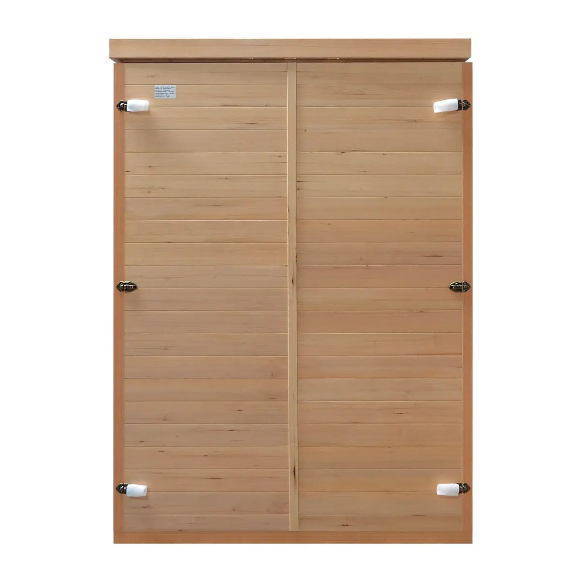 TMG LIVING 3 Person Indoor FAR Infrared Sauna Room, Natural Canadian Hemlock, Bluetooth Speakers, Tempered Glass Door, TMG-LSN30 - Image 6