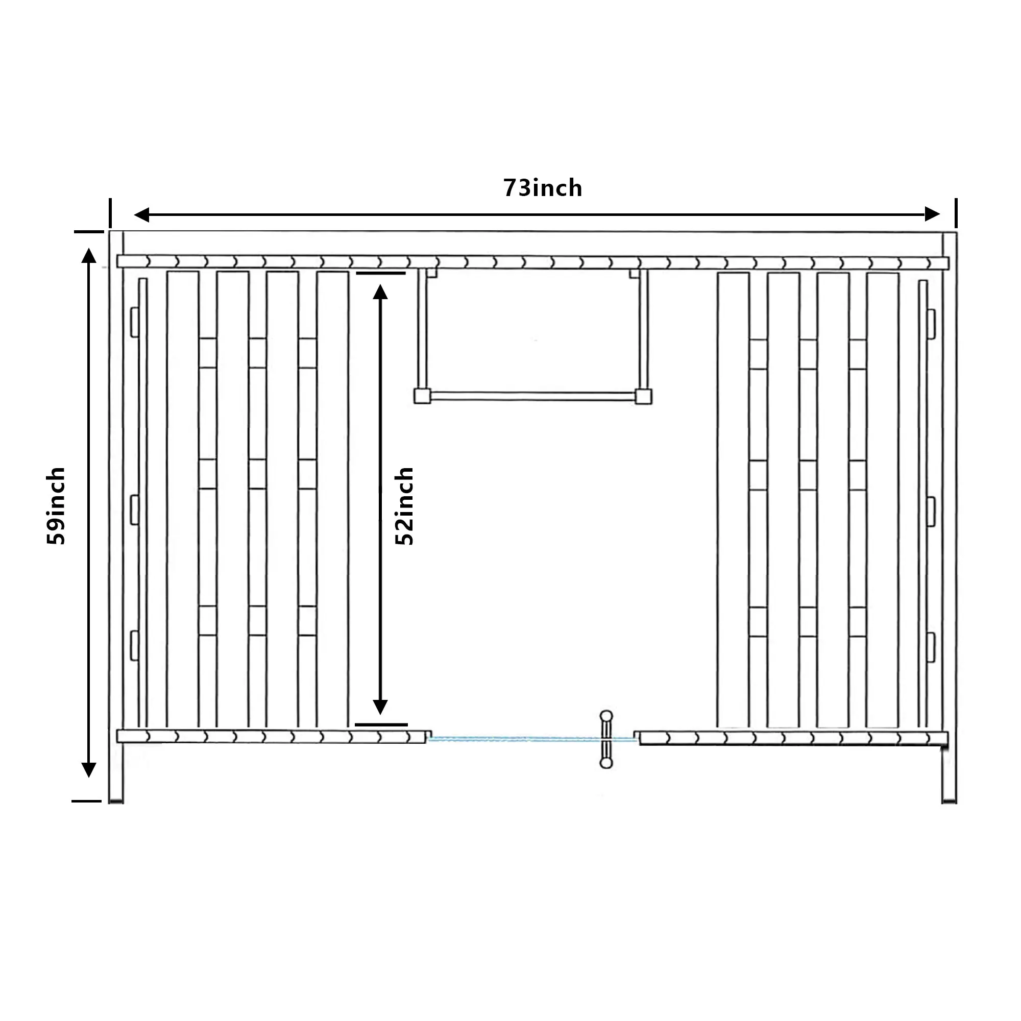 TMG LIVING Outdoor Rustic Cedar Barrel Sauna, Three Person, Tempered Glass Door, TMG-LSN42 - Image 5