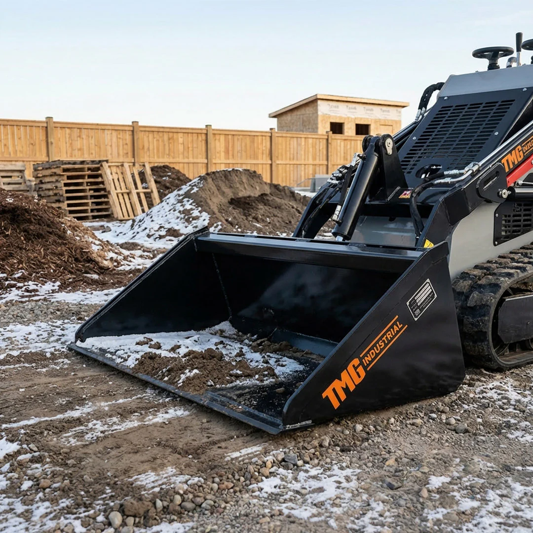 42" Mini Skid Steer Bucket, Toro Style Mount, 5 Cu-Ft Capacity TMG-SBK42 - Image 4