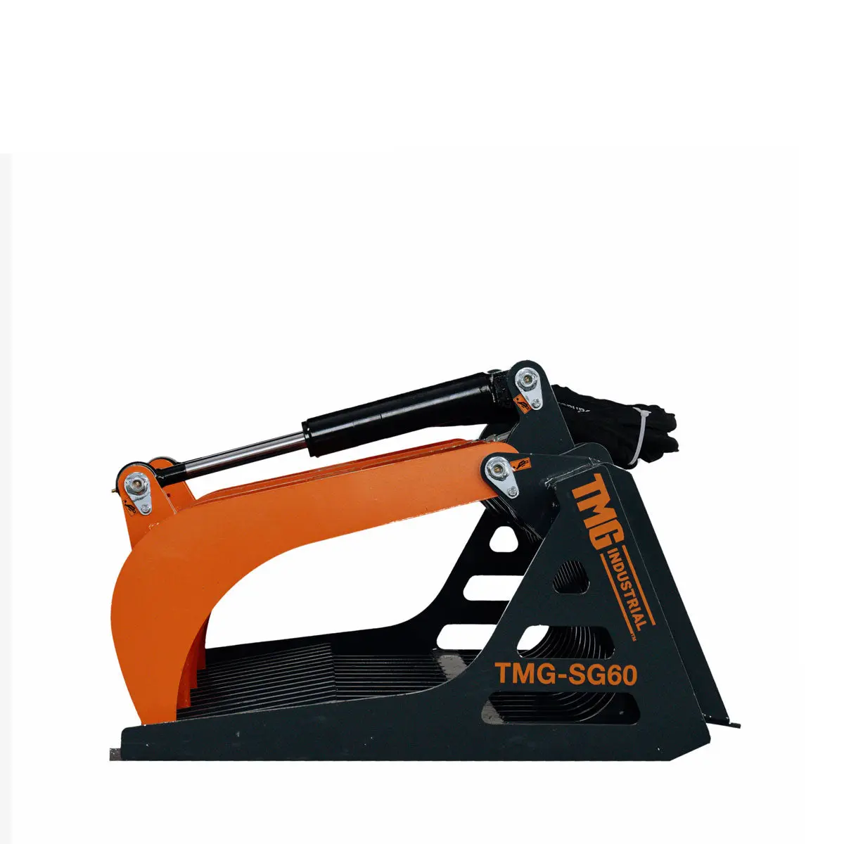 60" Skid Steer Skeleton Grapple Attachment, Universal Mount, 34" Arm Opening, 3" Tine Spacing, 2600 lb Weight Capacity, TMG-SG60 - Image 10
