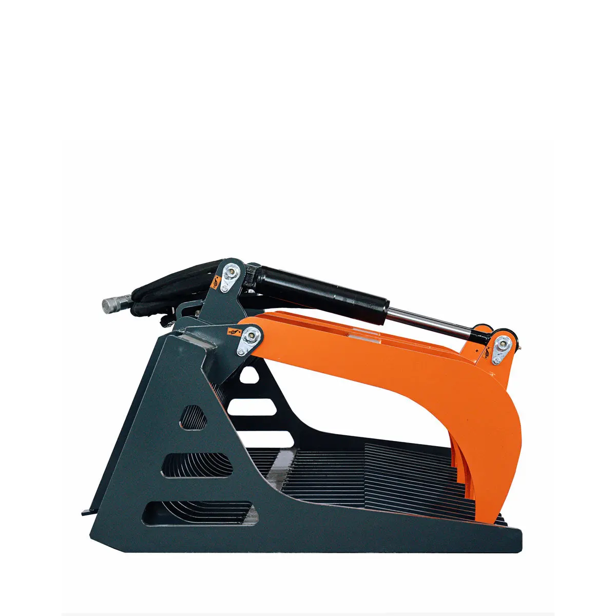 84" Skid Steer Skeleton Grapple Attachment, Universal Mount, 34" Arm Opening, 3" Tine Spacing, 2600 lb Weight Capacity, TMG-SG85 - Image 9