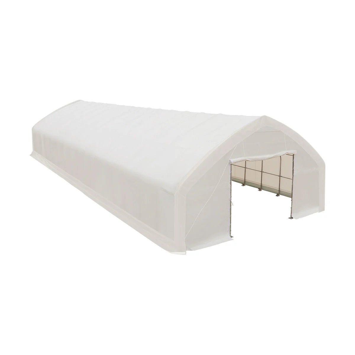 30' x 70' Straight Wall Peak Ceiling Storage Shelter with Heavy Duty 17 oz PVC Cover TMG-ST3072V (Previously ST3070V) - Image 17