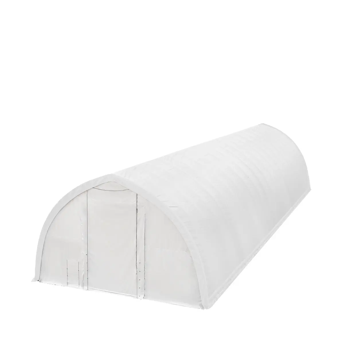 TMG-ST4081V 40' x 80' Peak Ceiling Storage Shelter, Single Truss, 17oz Commercial Grade PVC Cover, 13' Wx 16' H Wide Open Door on Two End Walls - Image 9