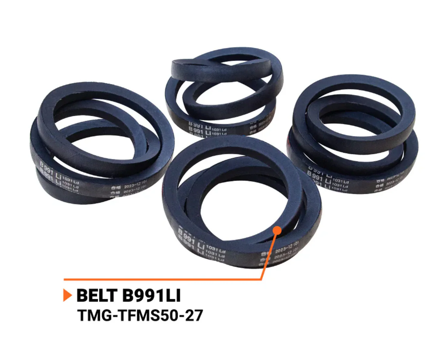 TMG-TFM60/68/72-26 Belt B991Li, Pack of 8, Work with TMG-TFMS50/60/72-27 and TMG-TFMO50/60/70-48 - Image 2