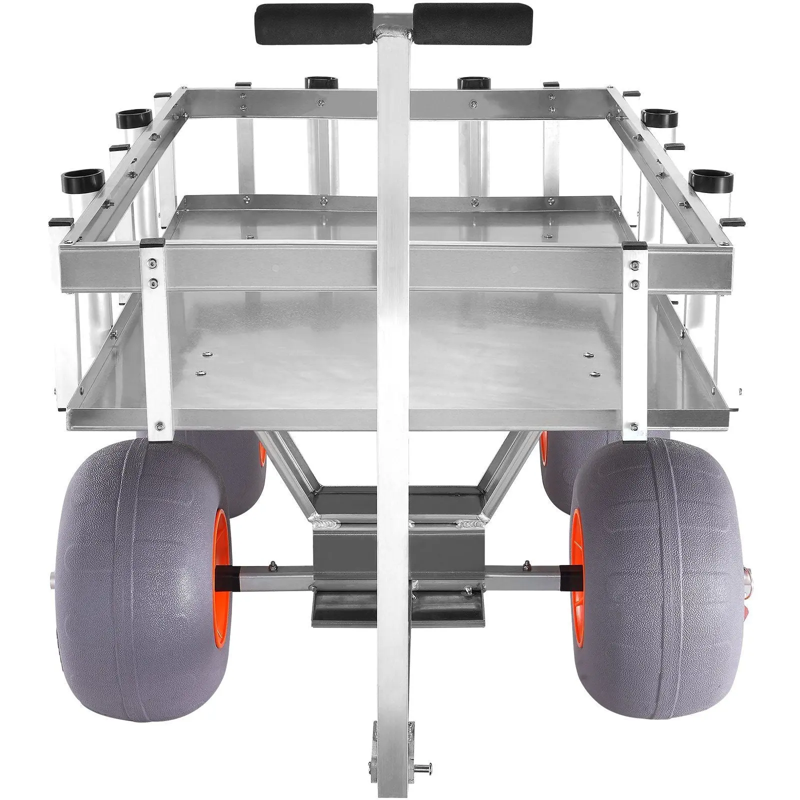 500 lbs Beach Fishing Cart, 13" PU Balloon Tires, Heavy-Duty Aluminum Frame, 6 Rod Holders, DOBA-MC500 - Image 10