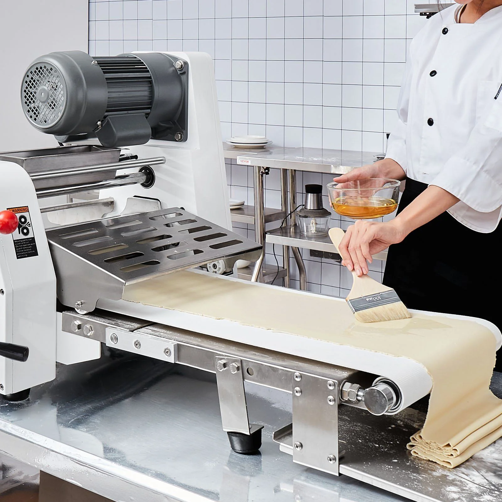 15.7" Commercial Electric Dough Sheeter, Dough Roller Pastry Press Machine for Bakeries & Restaurants, DOBA-DS157 - Image 9