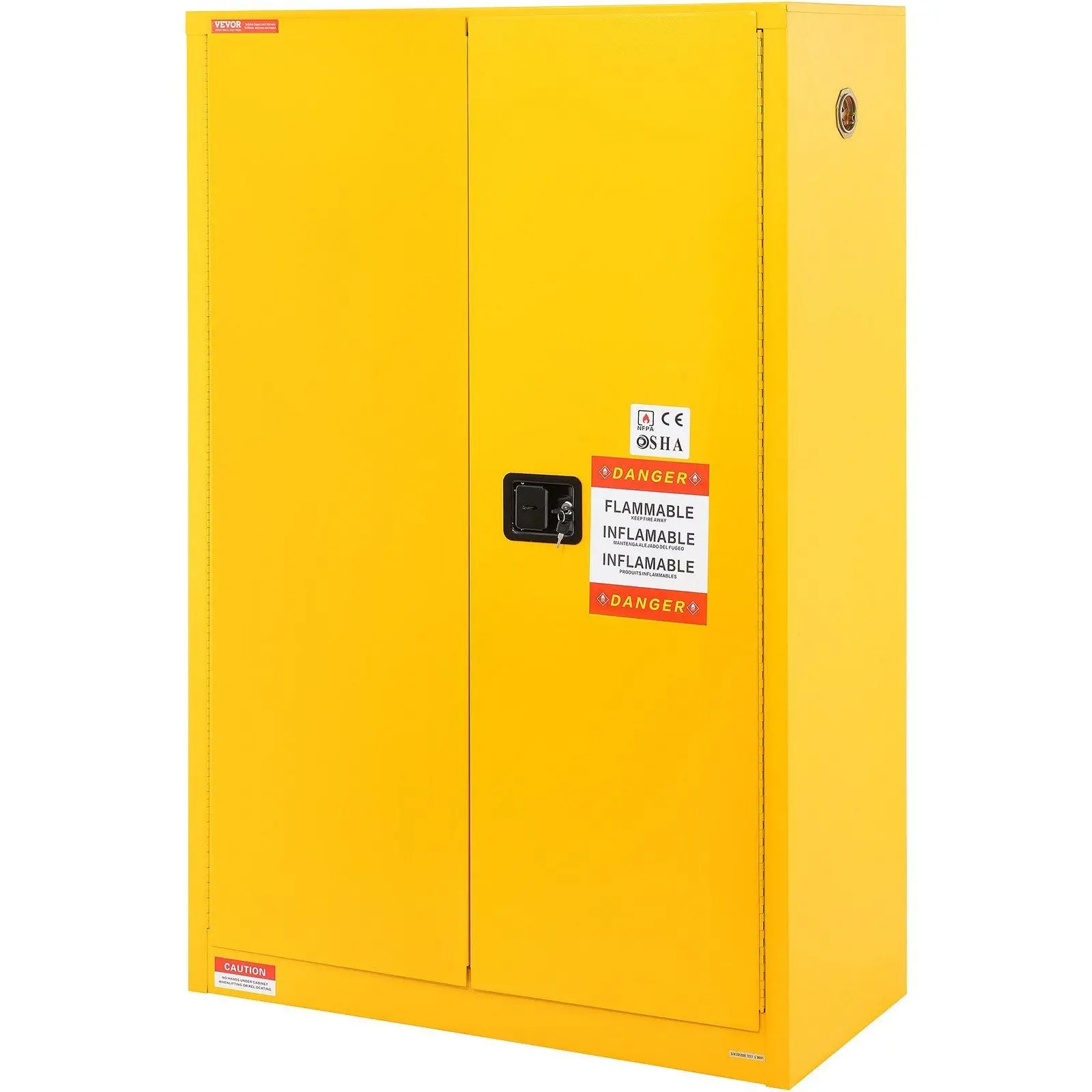 45 Gal Flammable Safety Cabinet, Cold-Rolled Steel, Explosion-Proof Design, 2 Adjustable Shelves, DOBA-CF45 - Image 11