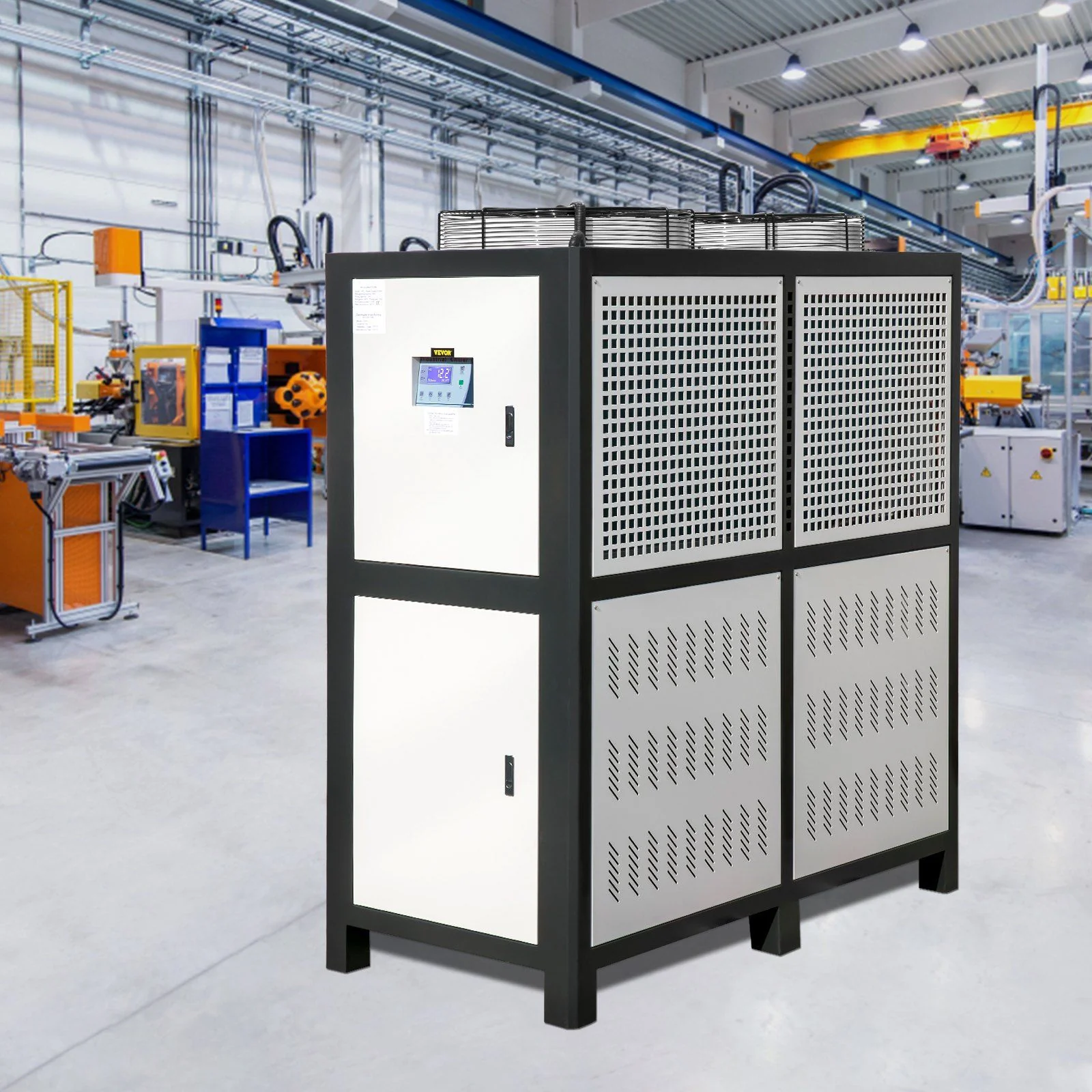 15 Ton Industrial Water Chiller, 15HP Air-Cooled System, Finned Condenser with Micro-Computer Control, Stainless Steel Water Tank, DOBA-WC15 - Image 9